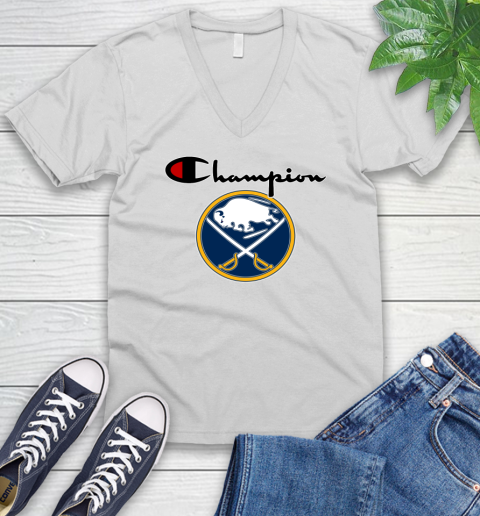 NHL Hockey Buffalo Sabres Champion Shirt V-Neck T-Shirt