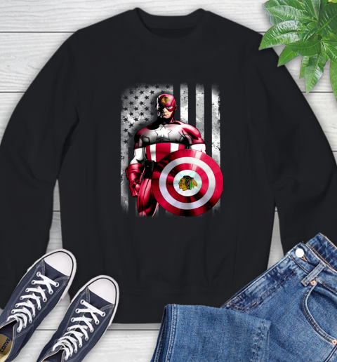 blackhawks black flag shirt
