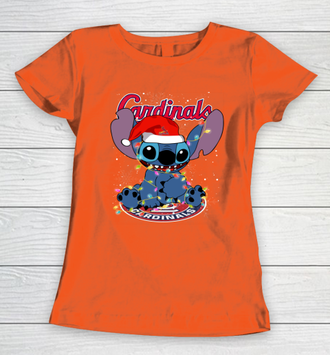 St.Louis Cardinals MLB noel stitch Baseball Christmas Women's T-Shirt 2