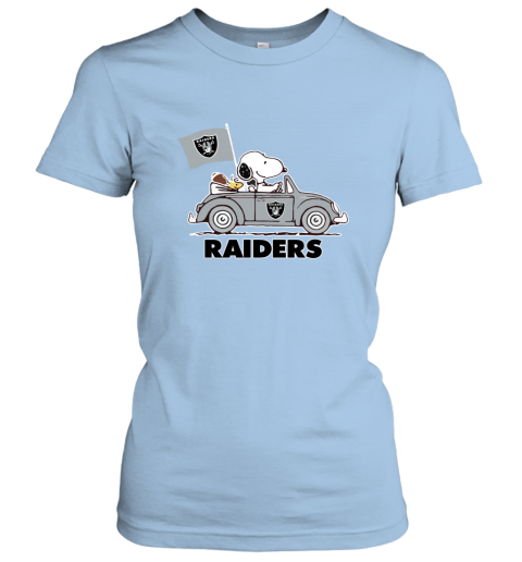 Snoopy And Woodstock Ride The Oakland Raiders Car - Rookbrand