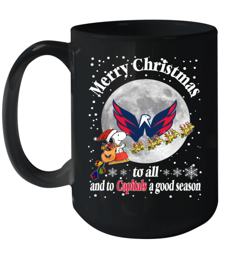 Washington Capitals Merry Christmas To All And To Capitals A Good Season NHL Hockey Sports Ceramic Mug 15oz