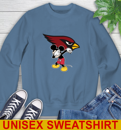 Arizona Cardinals NFL Football Dabbing Mickey Disney Sports Sweatshirt 8