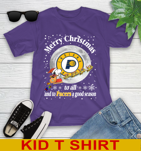Indiana Pacers Merry Christmas To All And To Pacers A Good Season NBA Basketball Sports Youth T-Shirt 3