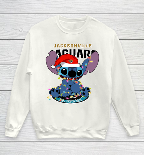 Jacksonville Jaguars NFL Football noel stitch Christmas Youth Sweatshirt