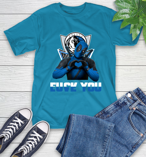 NBA Dallas Mavericks Deadpool Love You Fuck You Basketball Sports T-Shirt 9