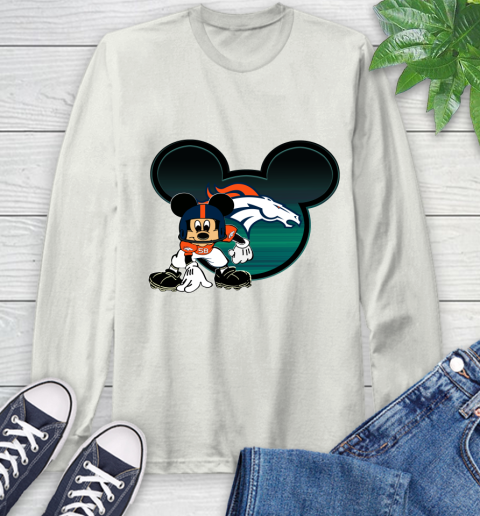 NFL Denver Broncos Mickey Mouse Disney Football T Shirt Long Sleeve T-Shirt 12