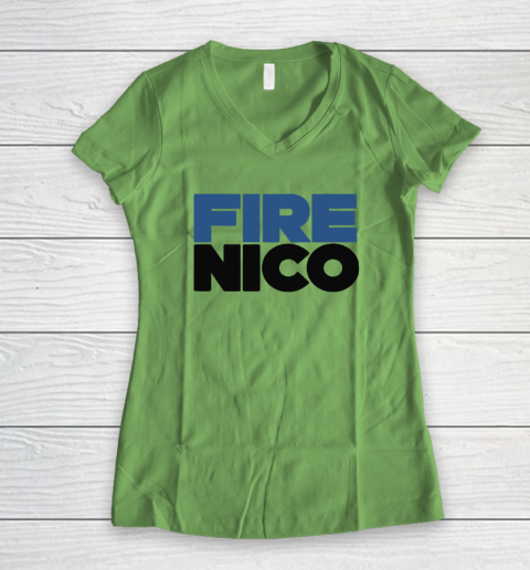 Fire Nico Women's V-Neck T-Shirt 4