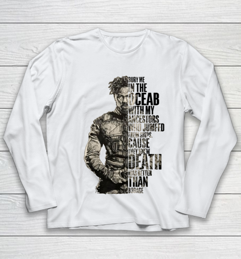 BURY ME IN THE OCEAN WITH MY ANCESTORS SHIRT Youth Long Sleeve