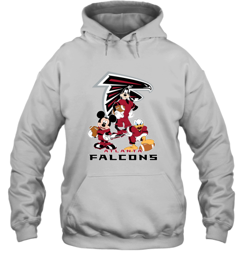 Mickey Donald Goofy The Three Atlanta Falcons Football Hoodie