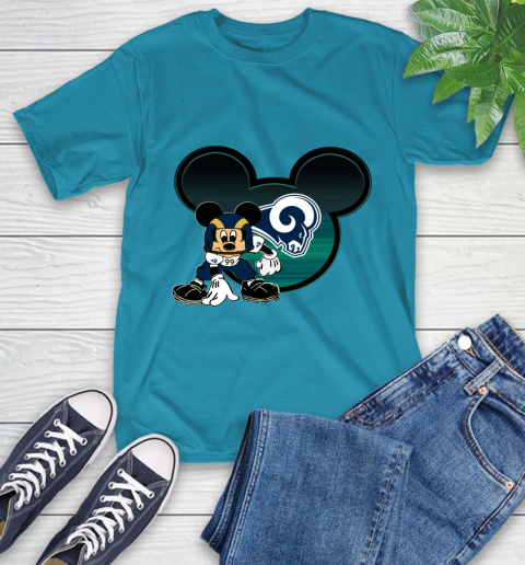 NFL Los Angeles Rams Mickey Mouse Disney Football T Shirt T-Shirt 8
