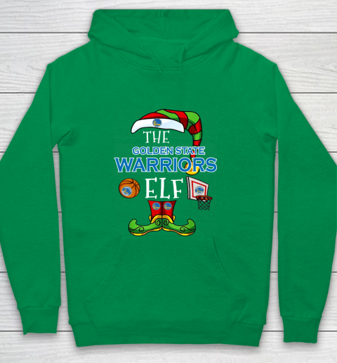 Golden State Warriors Christmas ELF Funny NBA Youth Hoodie 4