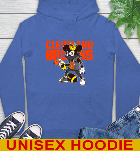 Cleveland Browns NFL Football Mickey Peace Sign Sports Hoodie 9
