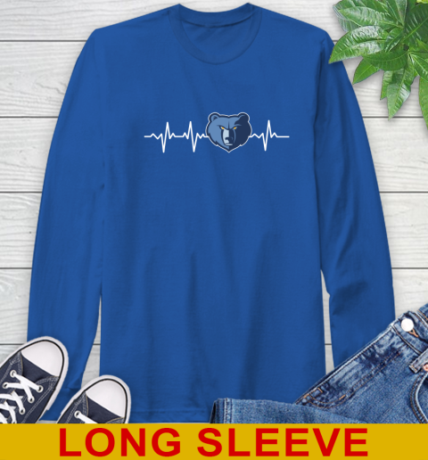 Memphis Grizzlies NBA Basketball Heart Beat Shirt Long Sleeve T-Shirt 12 Memphis Grizzlies NBA Basketball Heart Beat Shirt Long Sleeve T-Shirt - Image 12