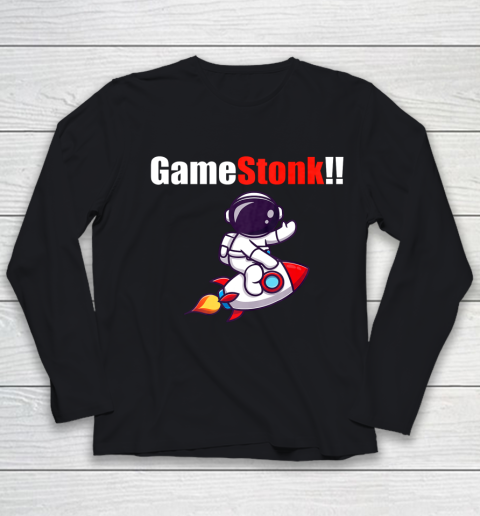 Gamestonk to the Moon Gamestick Stop Game Stonk GME Youth Long Sleeve