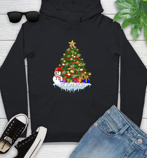 Dallas Stars Merry Christmas NHL Hockey Sports Youth Hoodie 2
