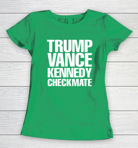 Trump Vance Kennedy Checkmate 2024 Election Republican Conserve The Win Women's T-Shirt 4