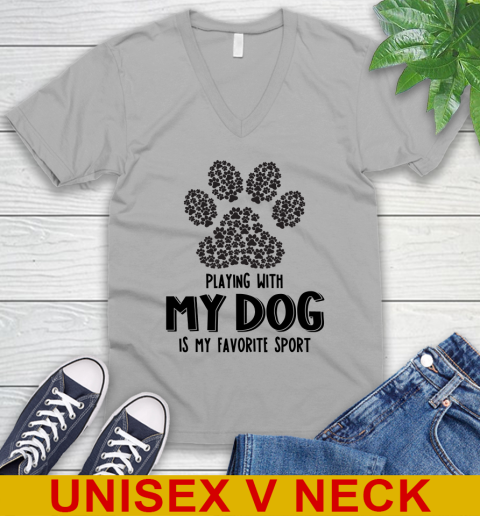 Playing with my dog IS MY FAVORITE SPORT 2d tshirt 44