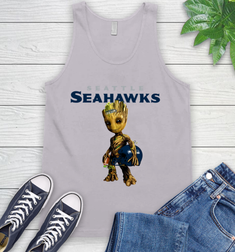 Seattle Seahawks NFL Football Groot Marvel Guardians Of The Galaxy Tank Top 4
