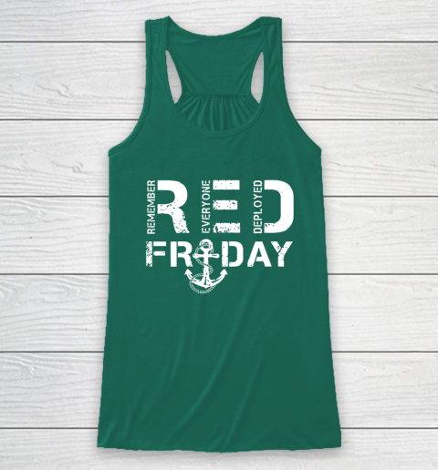 On Fridays We Wear Red Friday Military Navy Soldiers Racerback Tank 5