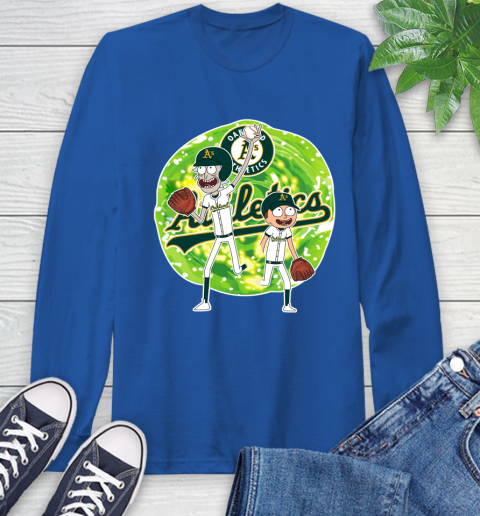 MLB Oakland Athletics Rick And Morty Baseball Sports Long Sleeve T-Shirt 9