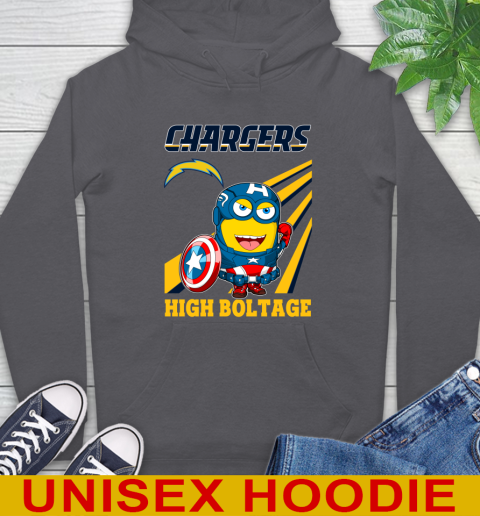 NFL Football Los Angeles Chargers Captain America Marvel Avengers Minion Shirt Hoodie 7