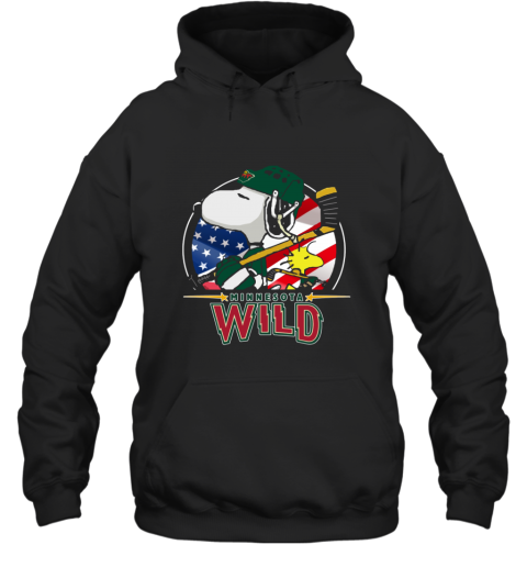 Minnesota Wild Ice Hockey Snoopy And Woodstock NHL