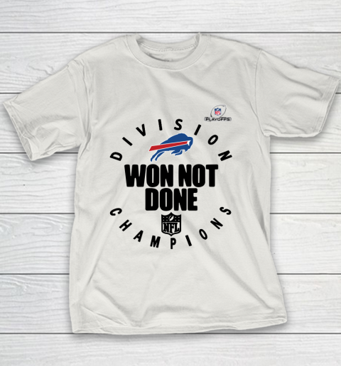 Buffalo Bills East Champions 2020 NFL Playoffs Division Won Not Done Youth T-Shirt 16