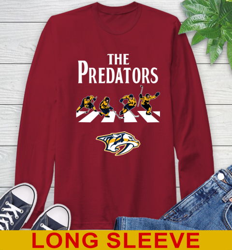 NHL Hockey Nashville Predators The Beatles Rock Band Shirt Long Sleeve T-Shirt 9