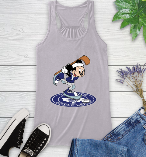 NHL Hockey Toronto Maple Leafs Cheerful Mickey Disney Shirt Racerback Tank 5