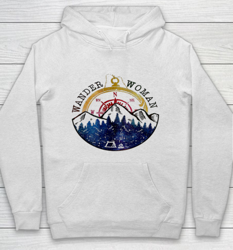 Wander Woman Exploring Go Outside Camping Hiking Lover Hoodie
