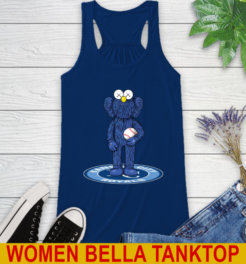 MLB Baseball Kansas City Royals Kaws Bff Blue Figure Shirt Racerback Tank 9
