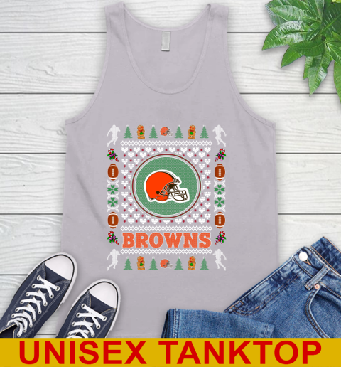 Cleveland Browns Merry Christmas NFL Football Loyal Fan Tank Top 3