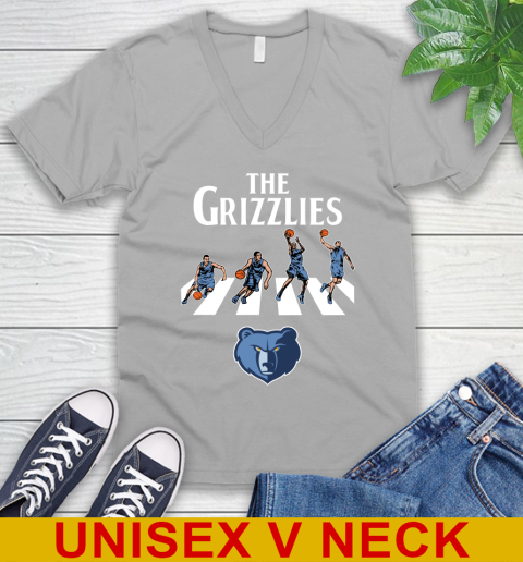 NBA Basketball Memphis Grizzlies The Beatles Rock Band Shirt V-Neck T-Shirt 3