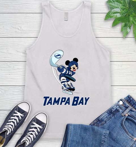 NHL Hockey Tampa Bay Lightning Cheerful Mickey Mouse Shirt Tank Top 2