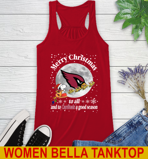 Arizona Cardinals Merry Christmas To All And To Cardinals A Good Season NFL Football Sports Racerback Tank 4