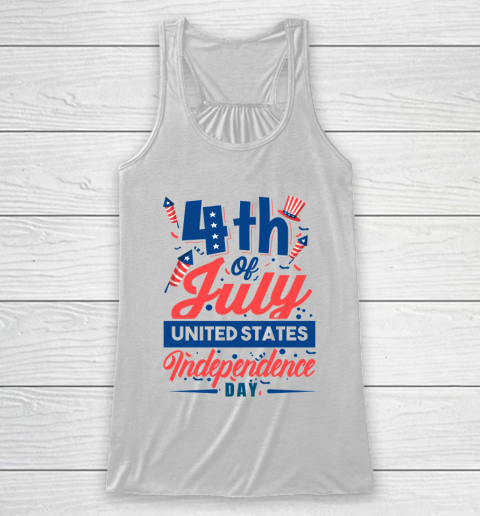 United States Independence Day 4th Of July Racerback Tank