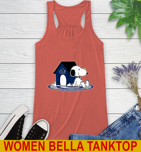 NHL Hockey Vancouver Canucks Snoopy The Peanuts Movie Shirt Racerback Tank 4