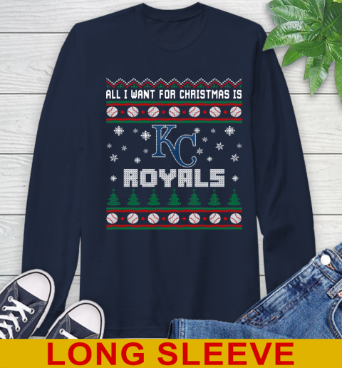 MLB All I Want For Christmas Is Kansas City Royals Baseball Sports 57