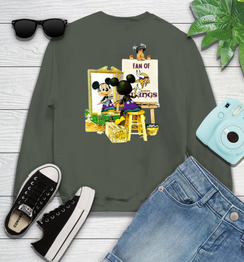 NFL Football Minnesota Vikings Mickey Drawing Shirt 112