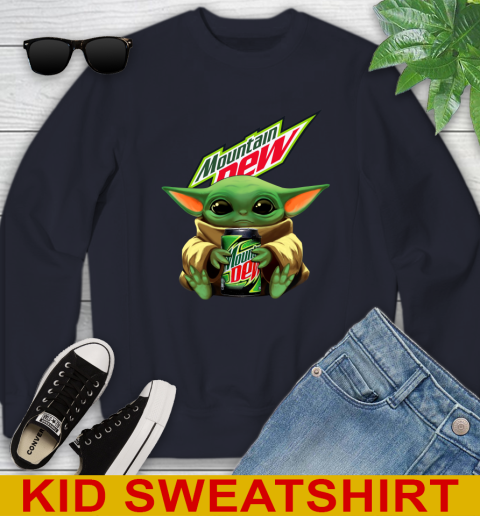 Star Wars Baby Yoda Hugs Mountain Dew Soft Drink Shirt 115