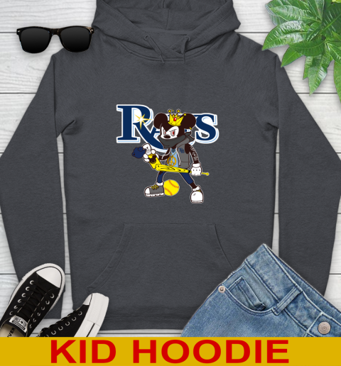 Tampa Bay Rays MLB Baseball Mickey Peace Sign Sports Youth Hoodie 9