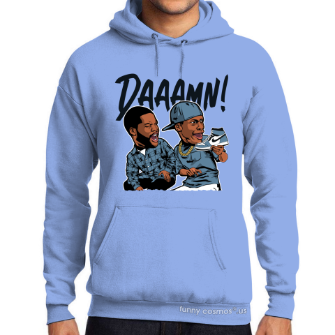 Air Jordan 1 Fearless Facetasm Matching Sneaker Shirt Daaamn Meme White Navy And Light Blue Sneaker White Tshirt