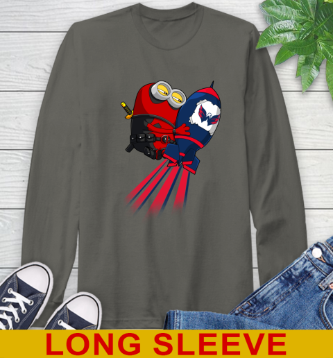 NHL Hockey Washington Capitals Deadpool Minion Marvel Shirt Long Sleeve T-Shirt 10