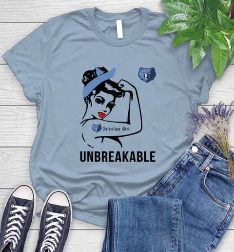 NBA Memphis Grizzlies Girl Unbreakable Basketball Sports Women's T-Shirt 7 NBA Memphis Grizzlies Girl Unbreakable Basketball Sports Women's T-Shirt - Image 7