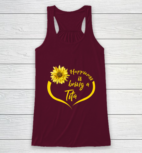 Womens Tita Gift Happiness Is Being A Tita Racerback Tank 2