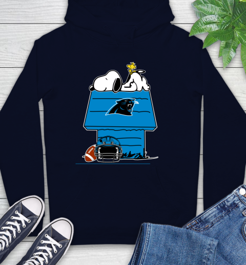 Carolina Panthers NFL Football Snoopy Woodstock The Peanuts Movie Hoodie 4