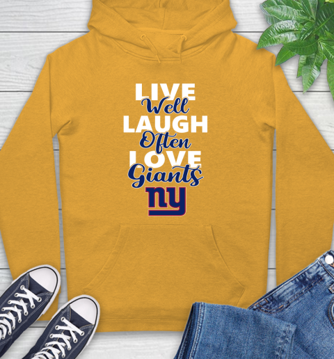 NFL Football New York Giants Live Well Laugh Often Love Shirt Hoodie 2
