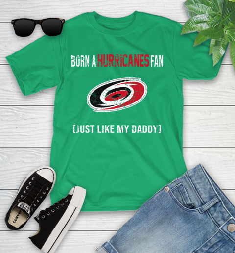NHL Carolina Hurricanes Hockey Loyal Fan Just Like My Daddy Shirt Youth T-Shirt 7