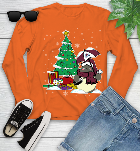 Colorado Avalanche NHL Hockey Cute Tonari No Totoro Christmas Sports Youth Long Sleeve 3