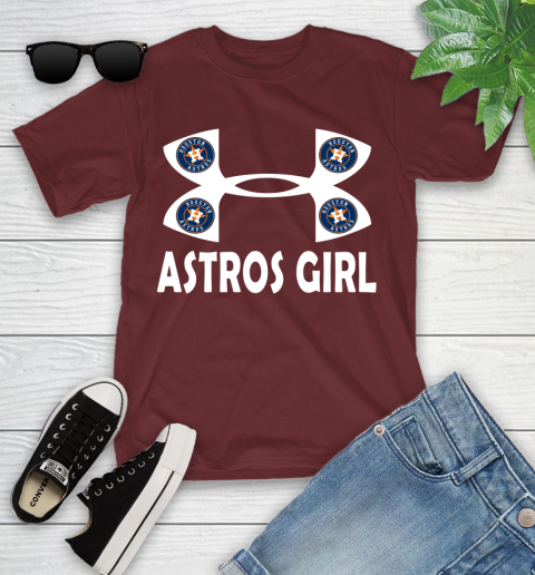 MLB Houston Astros Under Armour Baseball Sports Youth T-Shirt 14